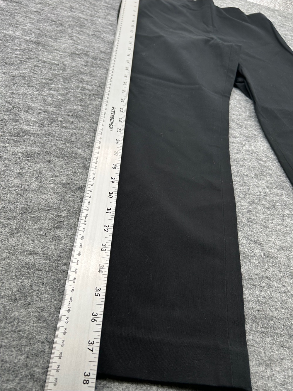 Lauren Ralph Lauren Black Pull-On Ankle Pants Size 12 Stretch Slim Career - Picture 4 of 11